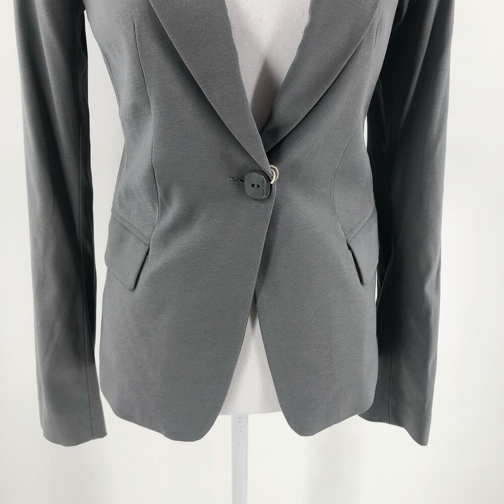 Twin Set Italy Suit Jacket Blazer Grey Jersey Women's Sz S NEW $680 - Picture 4 of 9